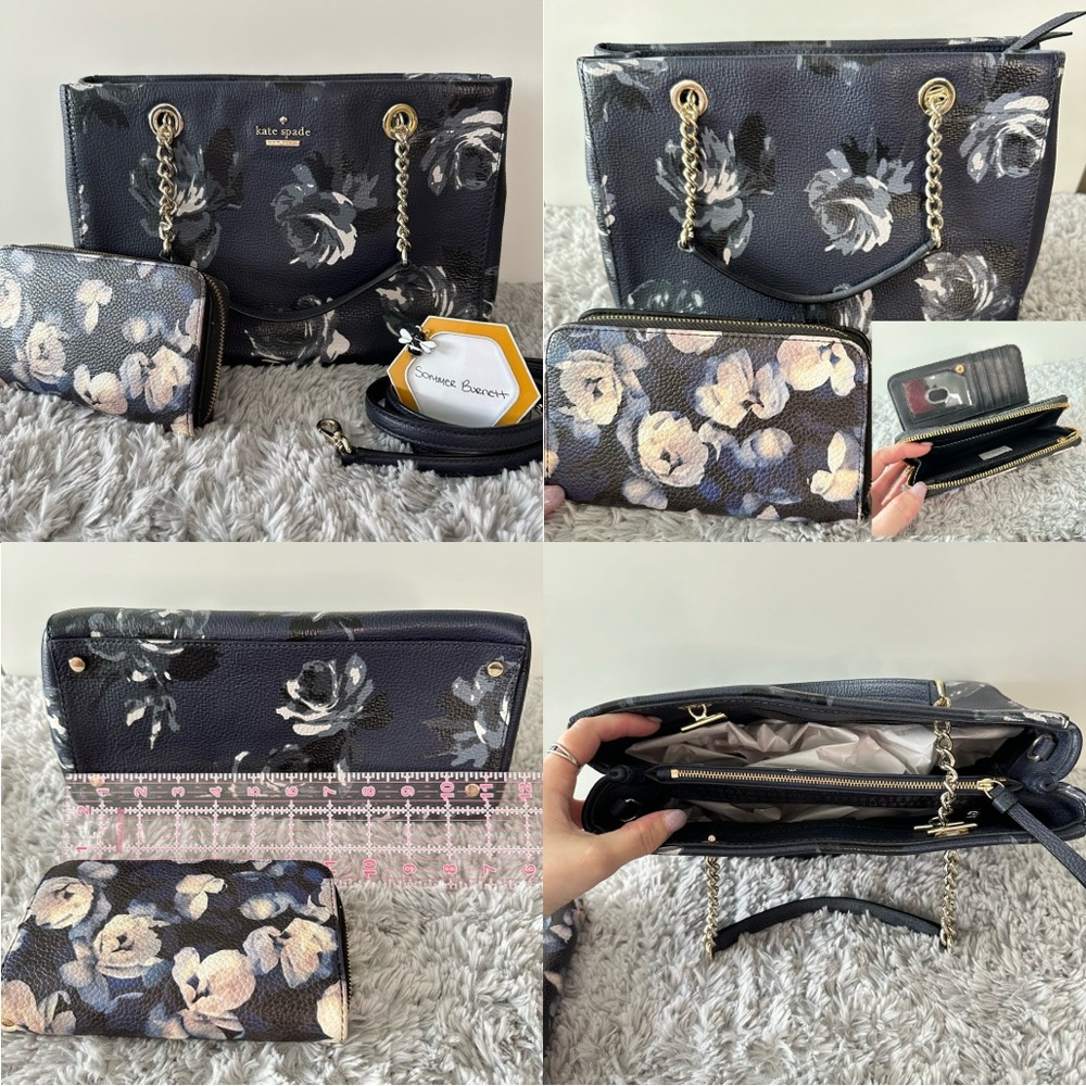 Blue Floral Kate Spade purse
